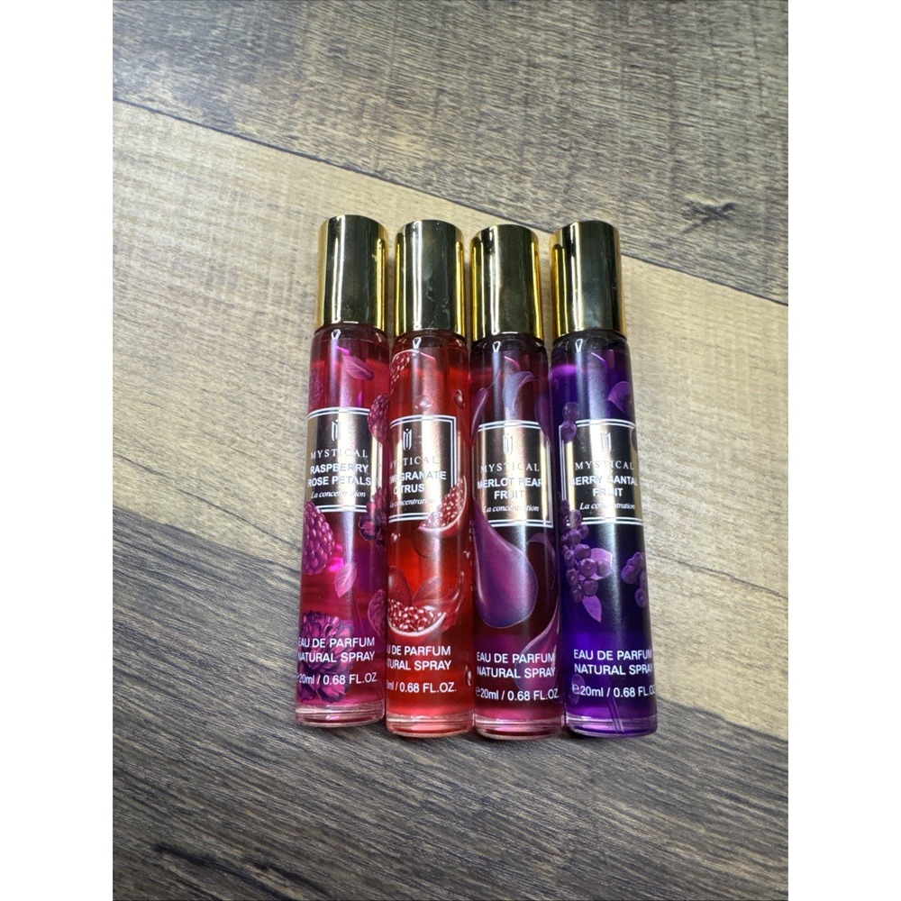 Mystical Perfume Collection Gift Set – 4 Fragrance Sprays for Women Floral